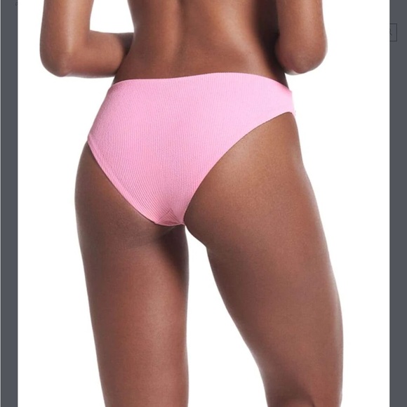 Maaji Rose Lemonade Flirt Thin Side Bikini Bottom reversible sz medium NWOT pink - Picture 9 of 11